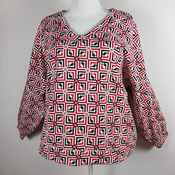 Liz Claiborne XXL womens Pullover Black Red Logo NWT - Picture 10 of 15